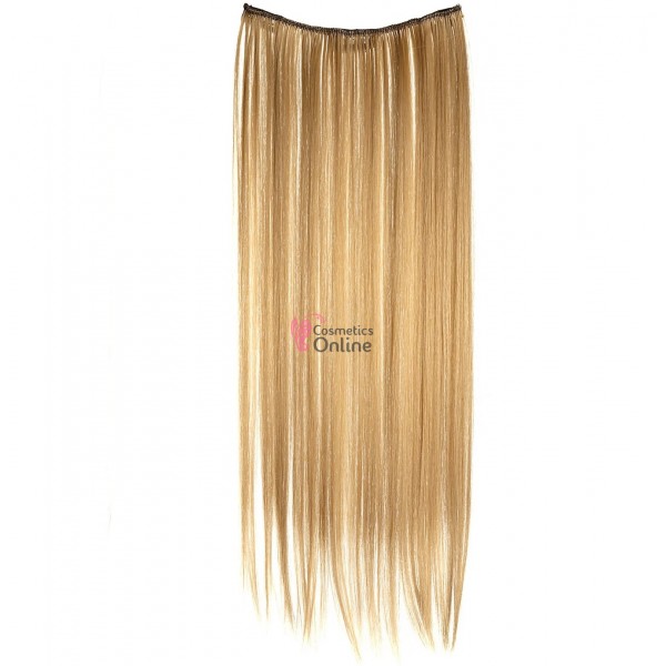 Extensie de par cu 3 Clips On tresa delux simpla dreapta de 45 cm, Blond Inchis 39573